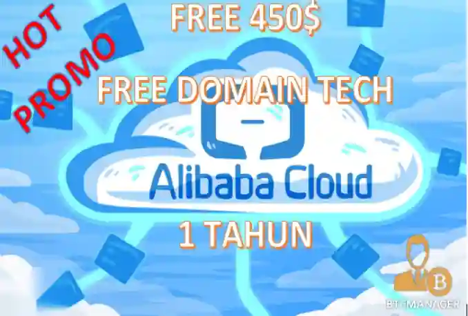 Asli Hot Promo Alibaba Cloud 450 Gratis Domain Tech 1 Tahun Murah
