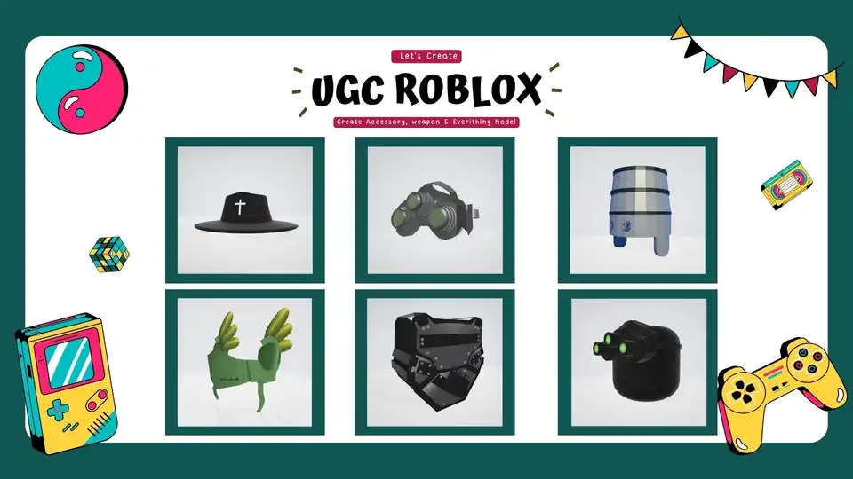 Jasa 3D UGC Roblox - 3D & Animasi, Profesional, Bergaransi