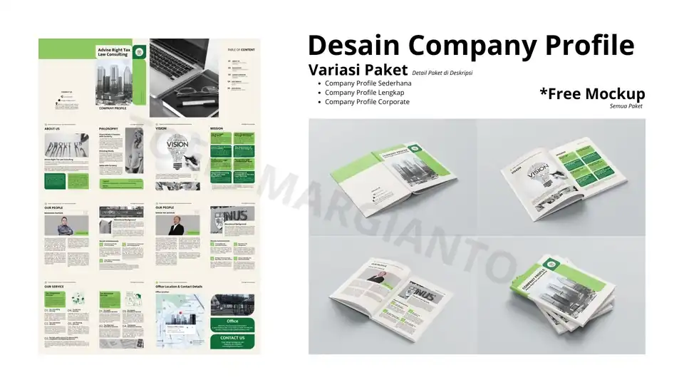 Jasa Desain Company Profile - Desain Corporate Identity, Profesional, Bergaransi