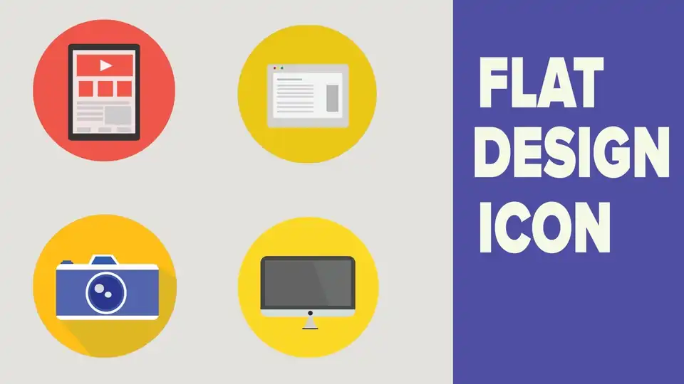 Jasa Desain Flat Icon Sedehana - Desain Web, Profesional, Bergaransi