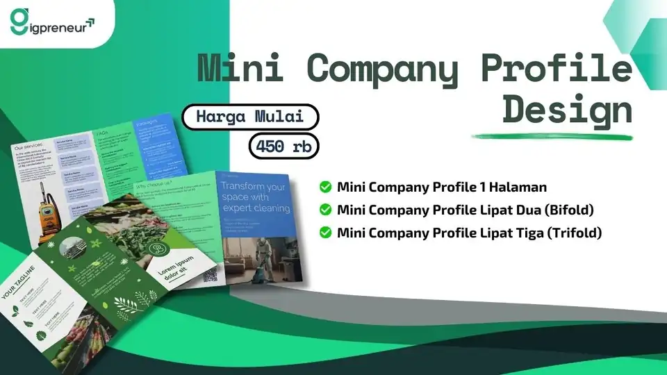 Jasa Desain Professional Mini Company Profile - Desain Corporate Identity, Profesional, Bergaransi