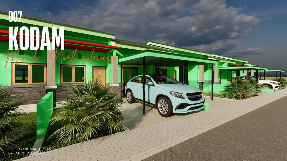 Jasa Desain Rumah Dinas - KODAM - 3D Rendering, Profesional, Bergaransi