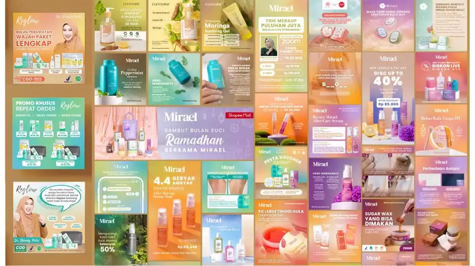 Jasa Desain Sosial Media dan Marketplace Cepat - Jasa Lainnya, Profesional, Bergaransi