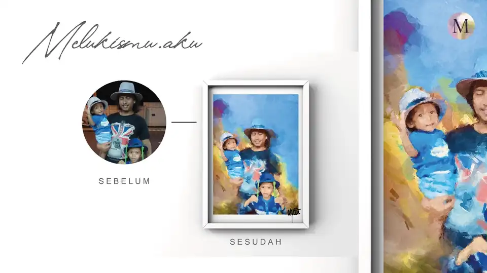 Jasa DIGITAL PAINTING WAJAH - Gambar Potret, Profesional, Bergaransi