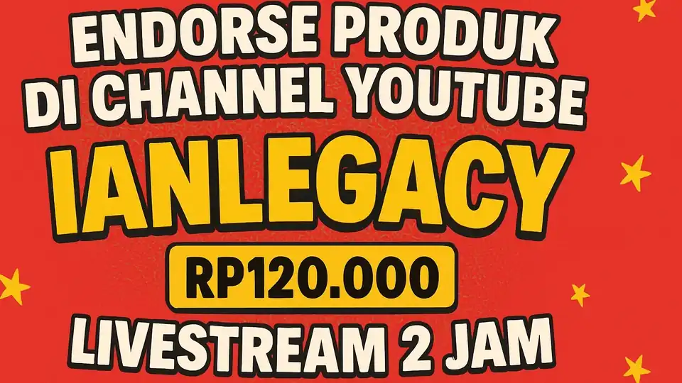Jasa Endorsment atau Iklan Produk - Iklan YouTube, Profesional, Bergaransi