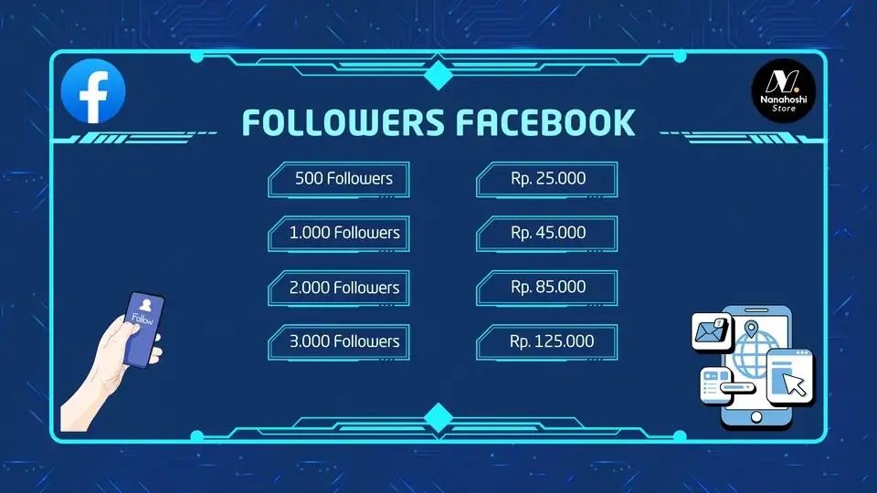 Jasa FOLLOWERS FACEBOOK - Tambah Followers, Profesional, Bergaransi