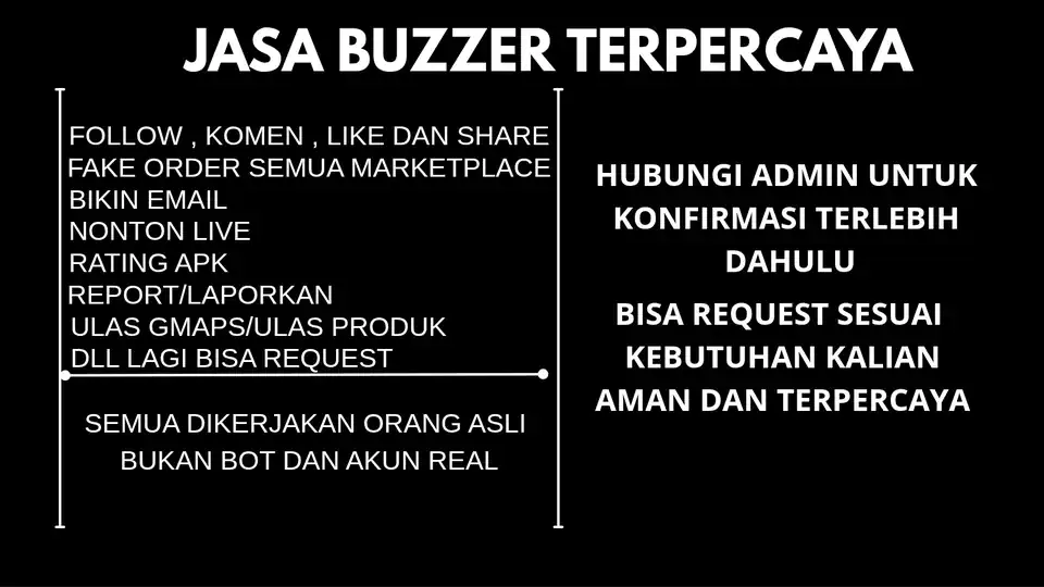 JASA BUZZER SOSIAL MEDIA - Buzzer, Profesional, Bergaransi