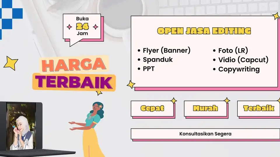 JASA EDITING & JOKI - Canva, Profesional, Bergaransi