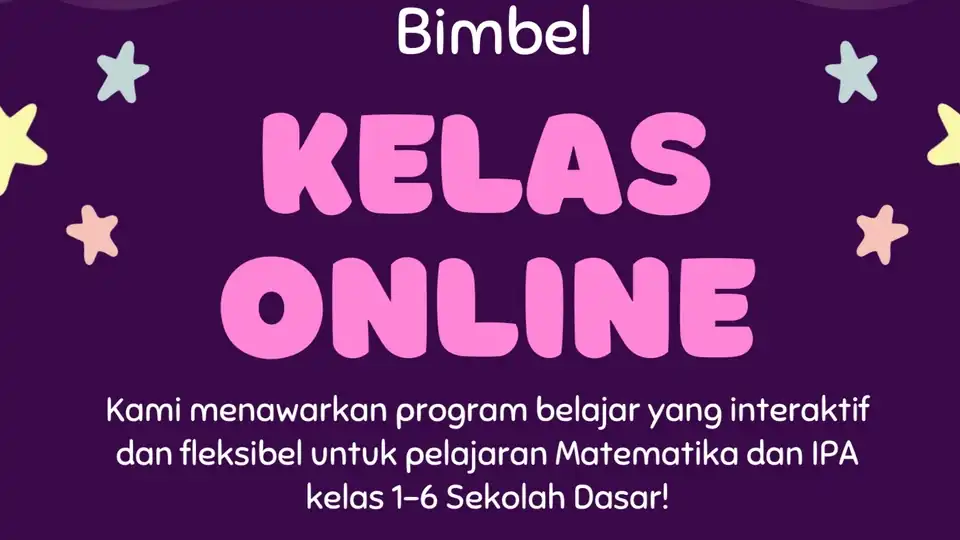 Jasa kelas online kelas 1-6 SD - Les Privat, Profesional, Bergaransi