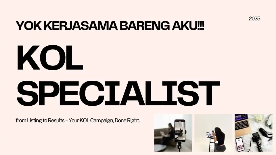 Jasa KOL Specialist/Influencer Management - Pemasaran KOL, Profesional, Bergaransi