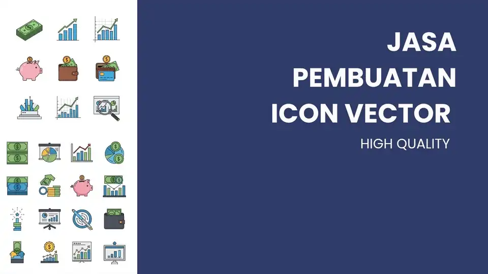 Jasa Pembuatan Desain Icon Vector - Vektor, Profesional, Bergaransi