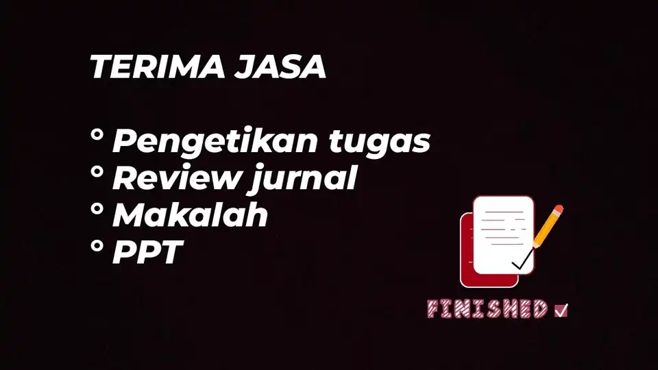 Jasa pembuatan makalah - Pengetikan Umum, Profesional, Bergaransi