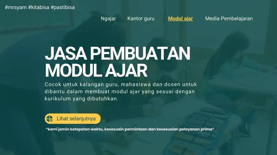 Jasa Pembuatan Modul Ajar - Modul Pembelajaran, Profesional, Bergaransi