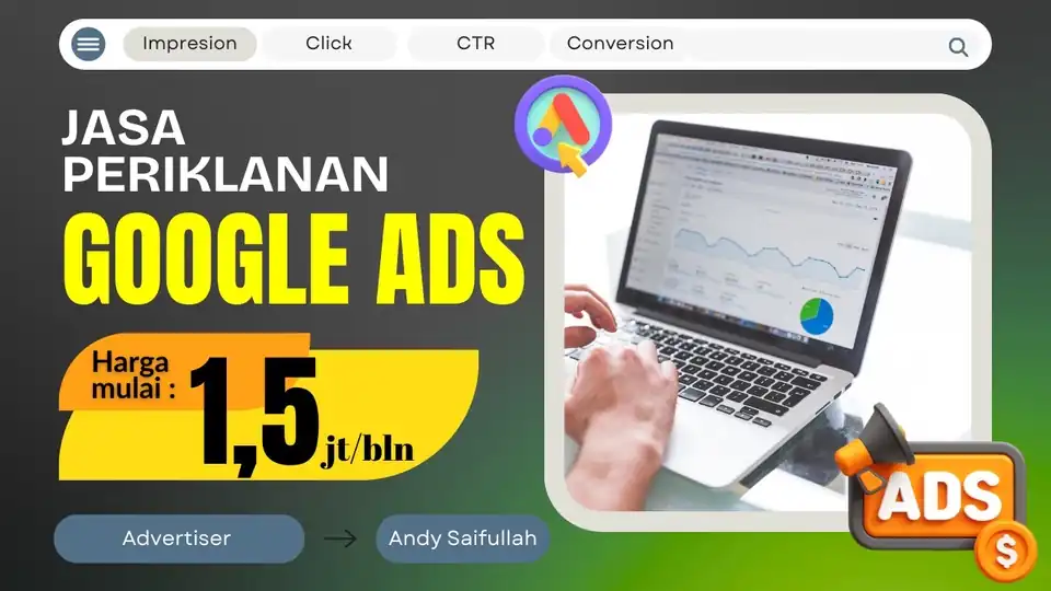 Jasa Periklanan di Google ads & Youtube ads - Iklan YouTube, Profesional, Bergaransi