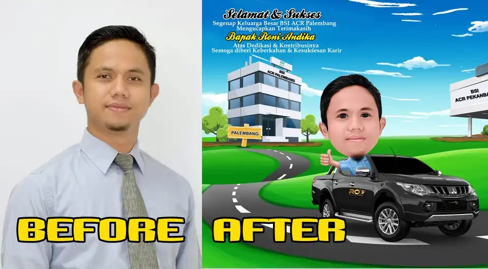Jasa KARIKATUR MURAH DAN CEPAT 1 HARI JADI - Karikatur, Profesional, Bergaransi
