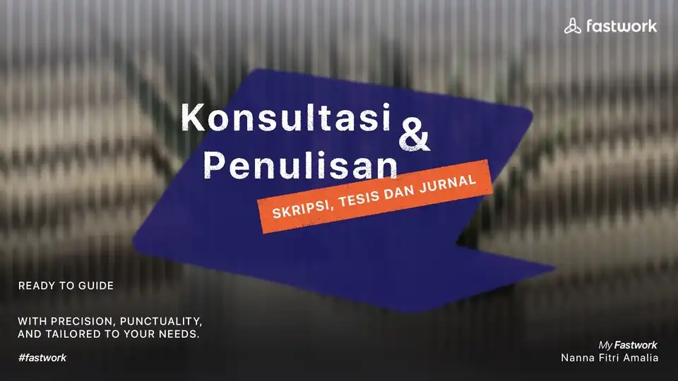 Jasa Konsultasi Penulisan Skripsi, Tesis, Jurnal - Jasa Lainnya, Profesional, Bergaransi