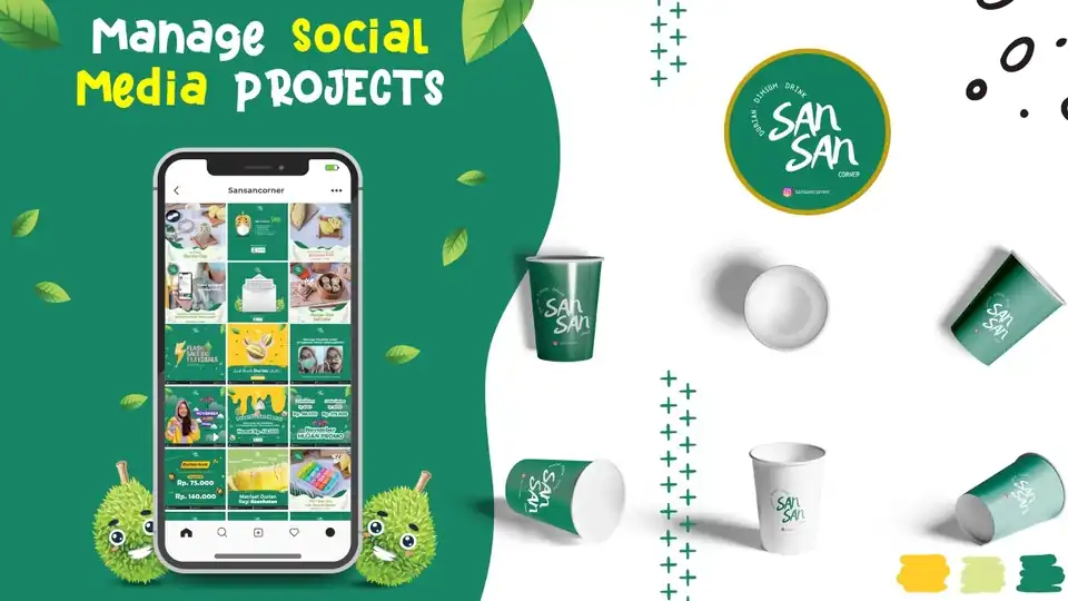 Jasa Manage Social Media Project - Digital Marketing, Profesional, Bergaransi