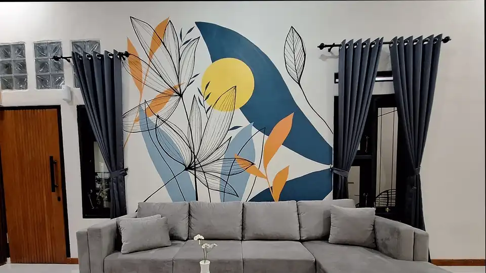 Jasa Mural dinding dekoratif simpel - Mural, Profesional, Bergaransi