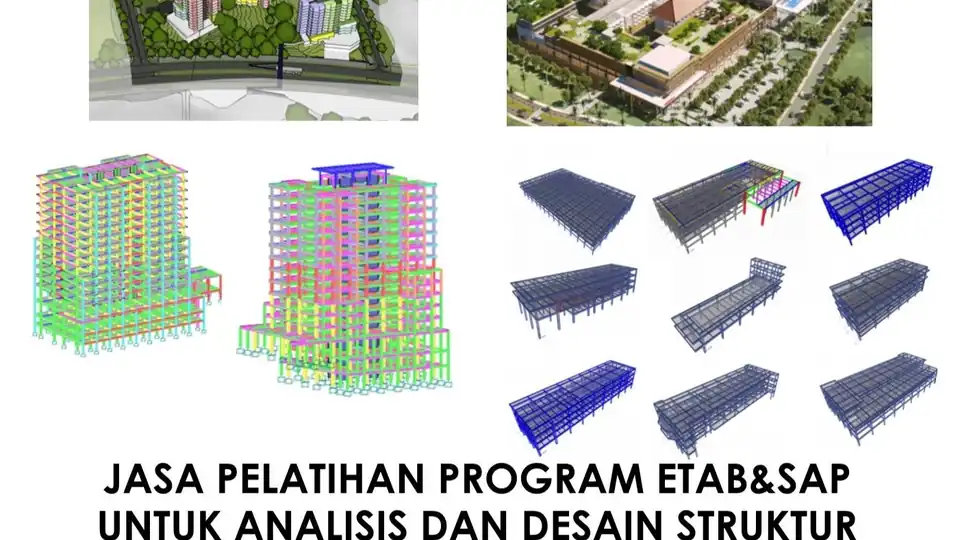 Jasa Pelatihan program ETAB&SAP - Kursus Online, Profesional, Bergaransi