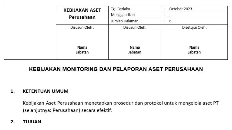 Jasa Pembuatan Peraturan Perusahaan, SOP, DLL - SOP, Profesional, Bergaransi