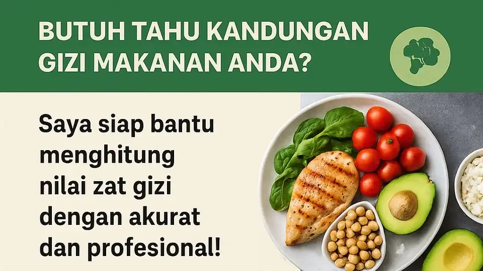 Jasa Penilaian Zat Gizi Makanan - Informasi Nilai Gizi, Profesional, Bergaransi