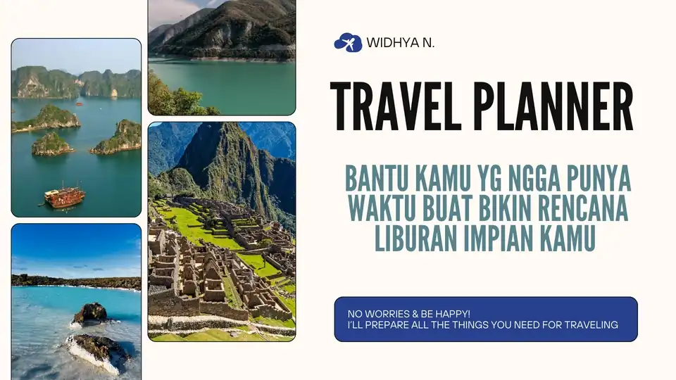 Jasa Personalized Travel Planner Itinerary - Travelling, Profesional, Bergaransi