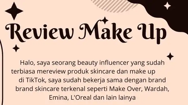 Jasa Review Make Up - Selebgram/ Socmed, Profesional, Bergaransi