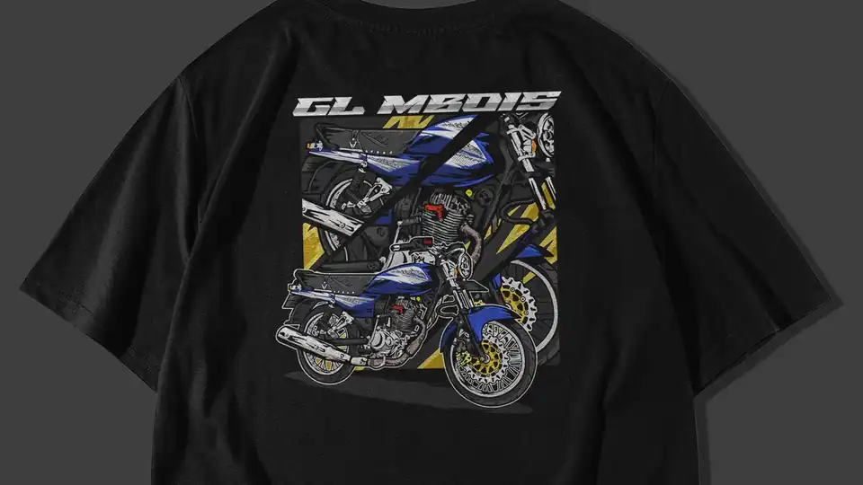 Jasa Vektor motor racing - Desain Kaos & Motif, Profesional, Bergaransi