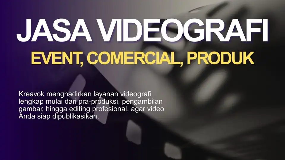Jasa VIDEOGRAFI - Youtuber/ Video, Profesional, Bergaransi