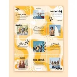 Jual 12 INSTAGRAM FEED TEMPLATE DESIGN Bergaransi, Termurah