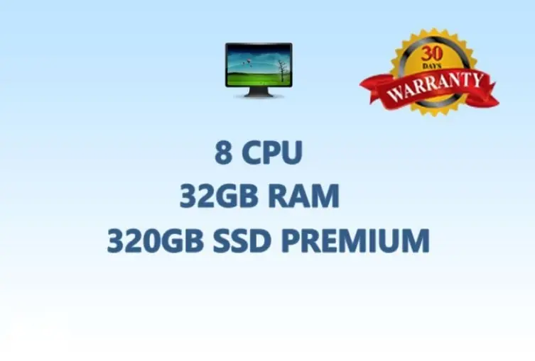 Murah Rdp Vps 8 Cpu 32 Gb Ram 320gb Ssd Windowslinux Full Garansi