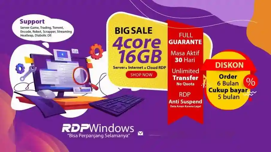 Asli Rdp Full Admin Spek 4 Cpu 16 Gb Ram 150 Ssd Support Scrapper Seo Tools Trafic Hitleapdll