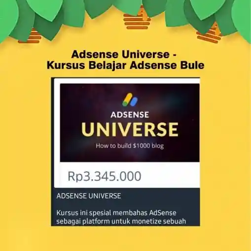 Promo Adsense Universe Kursus Belajar Bule