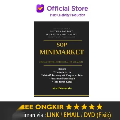Paket Sop Minimarket Flowchart Jobdesc Job Desk Panduan Standarisasi Toko Terbaru