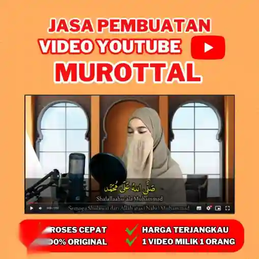 Jasa Video Youtube Konten Murottal Dan Solawat Garansi Copyright Pengerjaan Cepet Sholawat Murrotal Asli