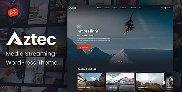 Jual Aztec Video Streaming & Membership WordPress Theme 3.2 Bergaransi, Original