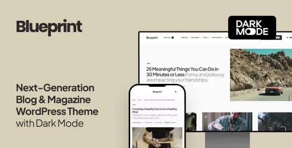 Jual Blueprint Next Generation Blog & Magazine WordPress Theme 1.0.7 Bergaransi, Profesional