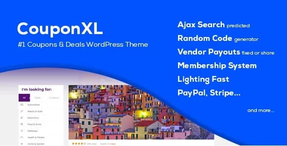 Jual CouponXL WordPress Theme 4.3.0 Coupons Deals & Discounts Termurah, Siap Pakai