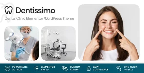 Jual Dentissimo Medical & Dentist WordPress Theme 1.1.0 Resmi, Bergaransi