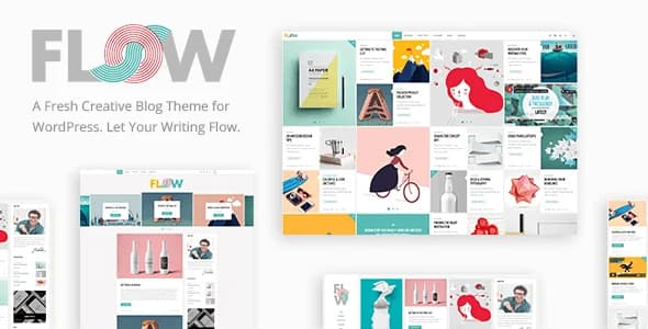 Jual Flow WordPress Theme A Fresh Creative Blog Theme 1.6.1 Termurah, Siap Pakai