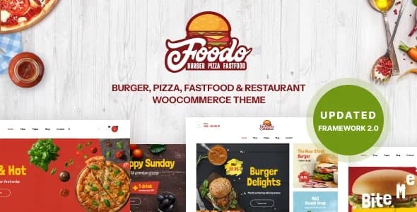 Jual Foodo Fast Food Restaurant WordPress Theme 2.0.1 Resmi, Original
