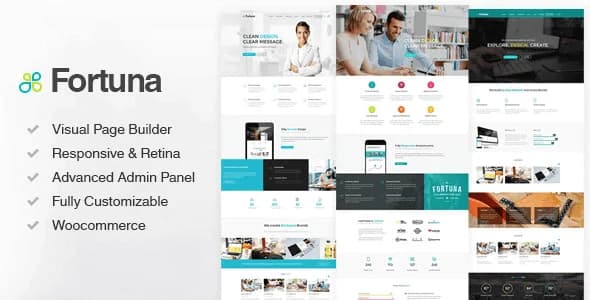 Jual Fortuna WordPress Theme 2.2.0 Responsive Multi Purpose Full Garansi, Siap Pakai