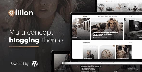 Jual Gillion Multi Concept Magazine, News, Review WordPress Theme 4.6 Siap Pakai, Bergaransi