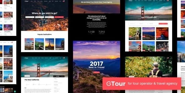 Jual Grand Tour Travel Agency WordPress Theme 5.4.0 Premium, Bergaransi