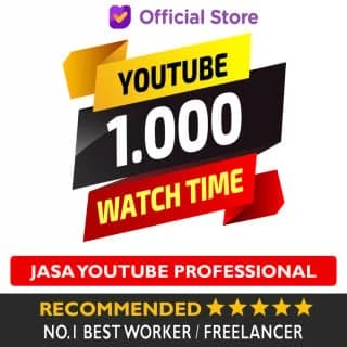 Jasa Meningkatkan Tambah 1.000 Jam Tayang Youtube Show Time YT Sosmed Social Media Premium, Resmi