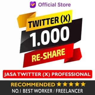 Jasa Meningkatkan Tambah 1.000 Re Tweet Twitter X Re Share Berbagi Sosmed Social Media Premium, Profesional