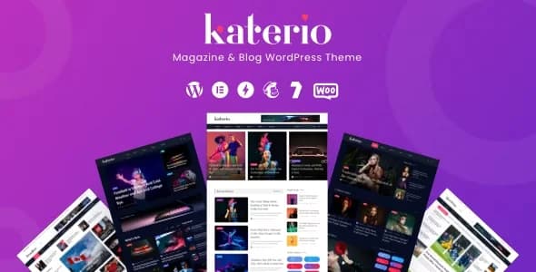 Jual Katerio Magazine & Blog WordPress Theme 1.1 Termurah, Profesional