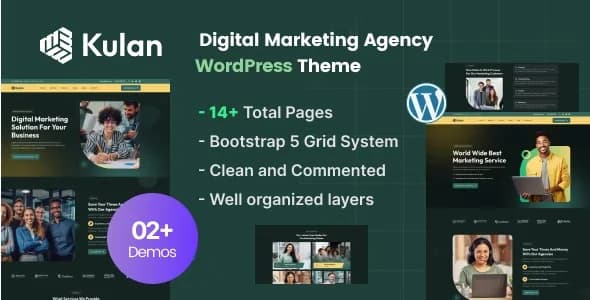 Jual Kulan Digital Marketing Agency WordPress Theme 1.0 Bergaransi, Premium