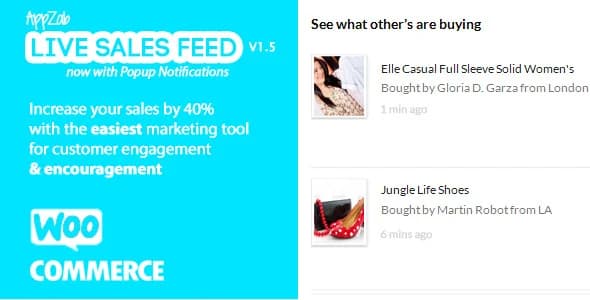 Jual Live Sales Feed for WooCommerce 2.1.1 Termurah, Siap Pakai