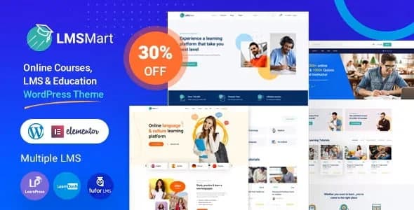 Jual LMSmart Education WordPress Theme 1.3.0 Original, Resmi